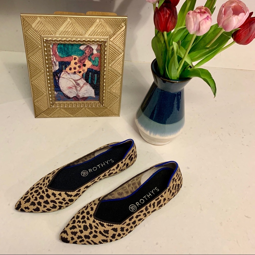 Rothy’s leopard point 10.5 - great condition!